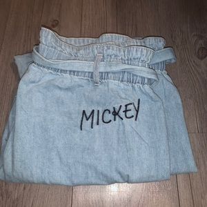 Mickey paper bag pants